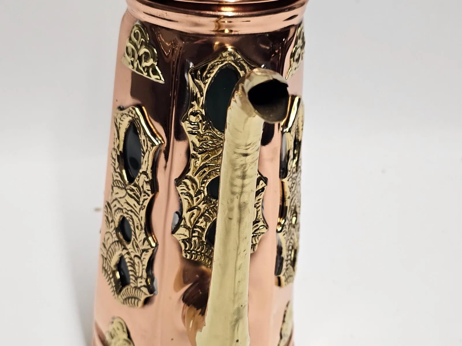 Turkish Hand-hammered Tea or Coffee Pot - Image 2