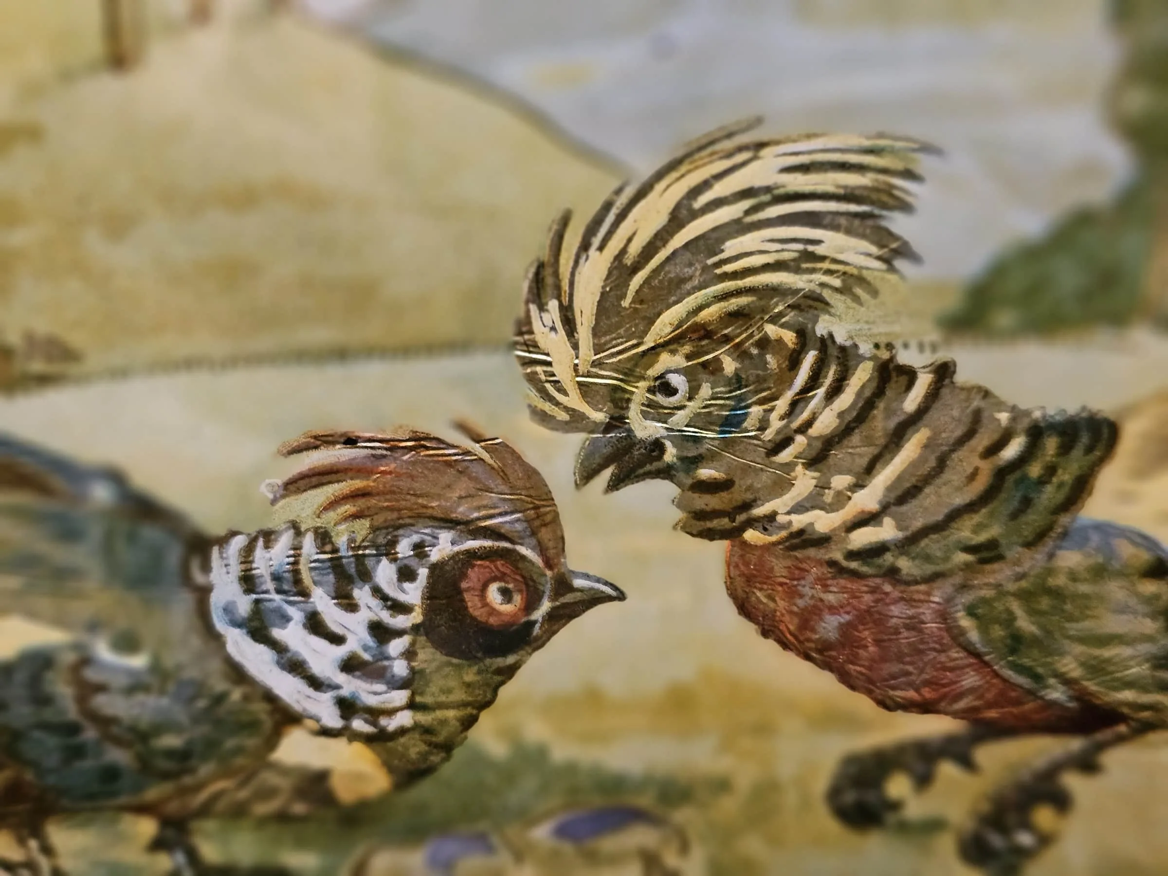 Vintage Pheasants Serving Tray